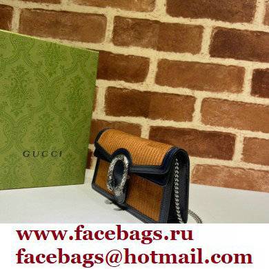 Gucci Dionysus super mini bag 476432 corduroy Brown 2021 - Click Image to Close