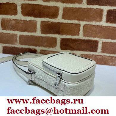Gucci GG Embossed Mini Bag 658553 White 2021 - Click Image to Close