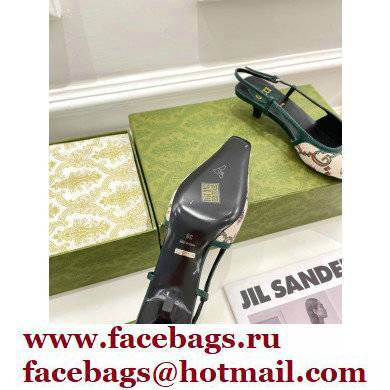 Gucci Heel 4cm 100 Slingback Pumps Beige 2022
