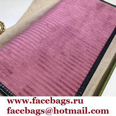 Gucci Horsebit 1955 chain wallet 621892 corduroy Pink 2021