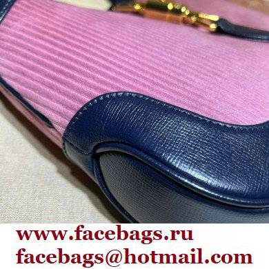 Gucci Jackie 1961 small shoulder bag 636706 corduroy Pink 2021
