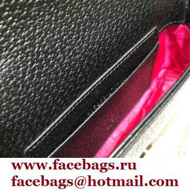 Gucci Leather Porte-Rouge Mini Bag 615463 Black 2021 - Click Image to Close