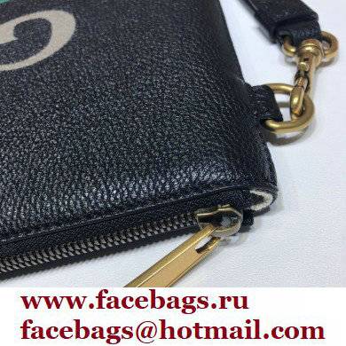 Gucci Medium Leather Pouch Bag 572770 Black 2021