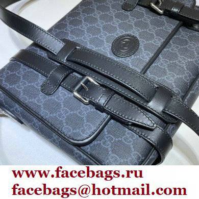 Gucci Messenger bag with Interlocking G 658542 Black 2021 - Click Image to Close