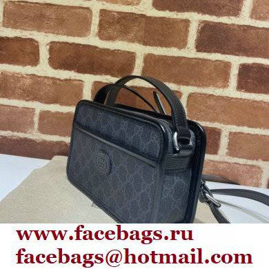 Gucci Mini bag with Interlocking G 658572 Black 2021 - Click Image to Close