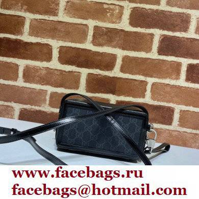 Gucci Mini bag with Interlocking G 671674 Black 2021 - Click Image to Close
