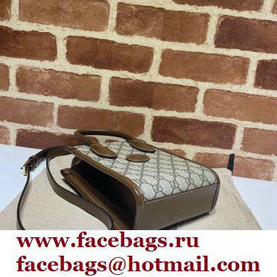 Gucci Mini tote bag with Interlocking G 671623 Coffee 2021