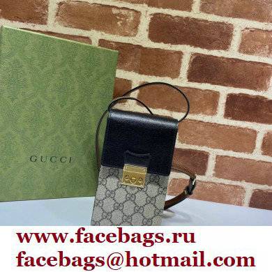 Gucci Padlock Mini Phone Bag 658229 Black 2021