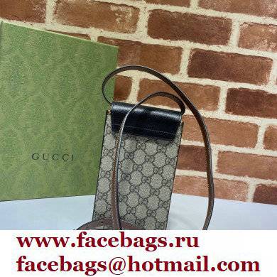 Gucci Padlock Mini Phone Bag 658229 Black 2021