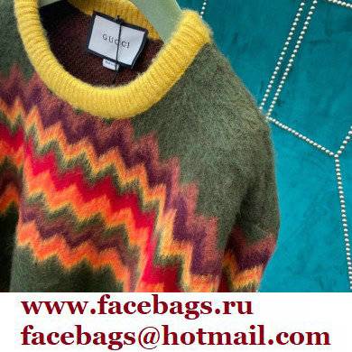 Gucci x north face wave mohair sweater 2021