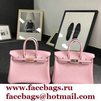 Hermes Birkin 30/35 Bag In Original togo Leather With Gold/Silver Hardware light pink