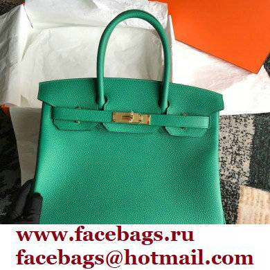 Hermes Birkin 30/35 Bag In Original togo Leather With Gold/Silver Hardware velvet green - Click Image to Close