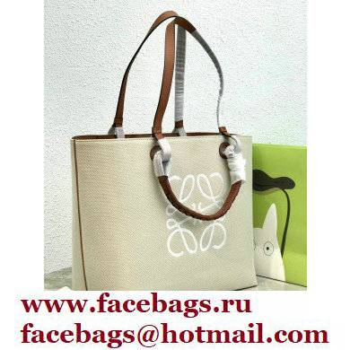 Loewe Anagram Tote Bag in Jacquard and Calfskin - Click Image to Close