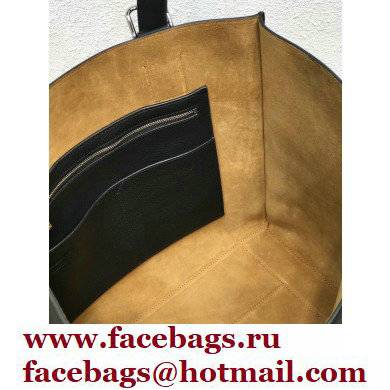 Loewe Buckle Tote Bag in Soft Grained Calfskin Black