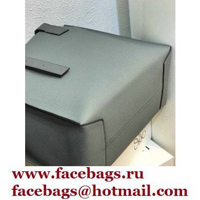 Loewe Buckle Tote Bag in Soft Grained Calfskin Gray