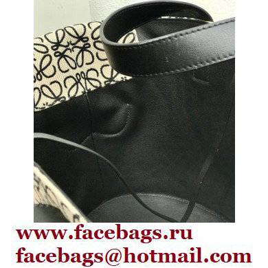 Loewe Elephant Basket Bag in Anagram Jacquard and Calfskin - Click Image to Close