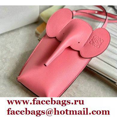 Loewe Elephant Pocket Bag in Classic Calfskin Pink - Click Image to Close