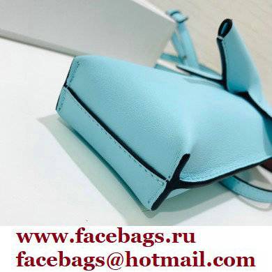 Loewe Elephant Pocket Bag in Classic Calfskin Sky Blue - Click Image to Close