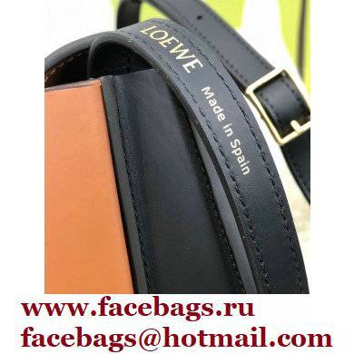 Loewe Heel Duo Bag in Soft Natural Calfskin Brown/Black