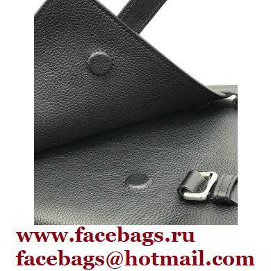 Loewe Military Backpack Bag in Soft Grained Calfskin Black