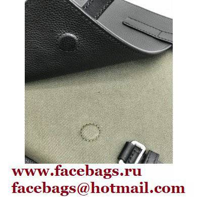 Loewe Military Backpack Bag in Soft Grained Calfskin Dark Green - Click Image to Close