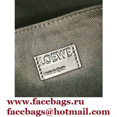Loewe Military Backpack Bag in Soft Grained Calfskin Dark Green