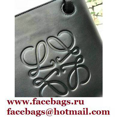 Loewe Small Anagram Tote Bag in Classic Calfskin Black