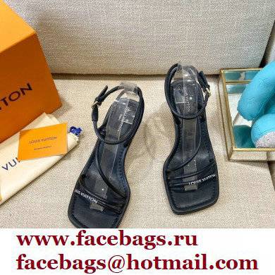 Louis Vuitton Heel 5.5cm Nova Sandals Black 2021