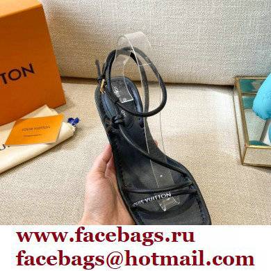 Louis Vuitton Heel 5.5cm Nova Sandals Black 2021