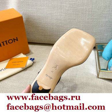 Louis Vuitton Heel 5.5cm Nova Sandals Black 2021 - Click Image to Close