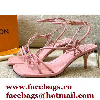 Louis Vuitton Heel 5.5cm Nova Sandals Pink 2021 - Click Image to Close