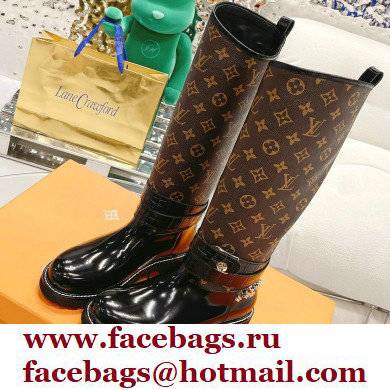 Louis Vuitton Heel 5cm Territory Flat High Ranger Boots 01 2021 - Click Image to Close