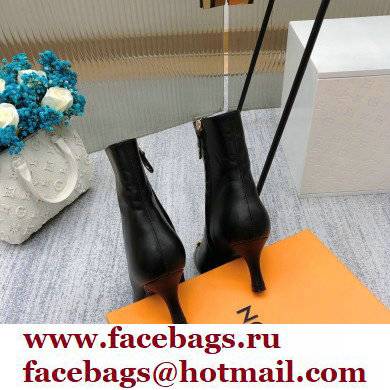 Louis Vuitton Heel 7cm Rotary Ankle Boots Black 2021 - Click Image to Close