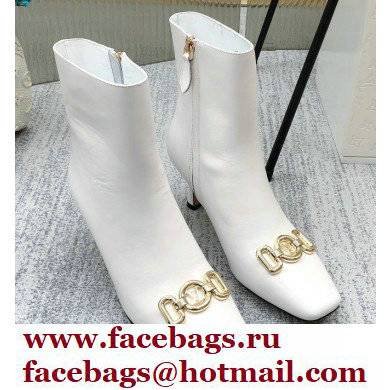 Louis Vuitton Heel 7cm Rotary Ankle Boots White 2021 - Click Image to Close