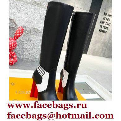 Louis Vuitton Heel 9.5cm Silhouette High Boots Black/Red Cruise 2022 Fashion Show
