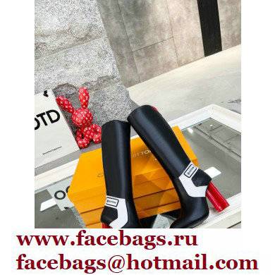 Louis Vuitton Heel 9.5cm Silhouette High Boots Black/Red Cruise 2022 Fashion Show