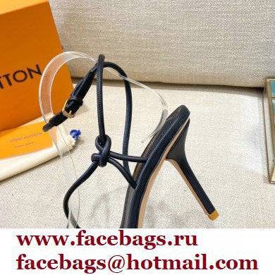 Louis Vuitton Heel 9cm Nova Sandals Black 2021 - Click Image to Close