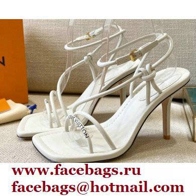 Louis Vuitton Heel 9cm Nova Sandals White 2021