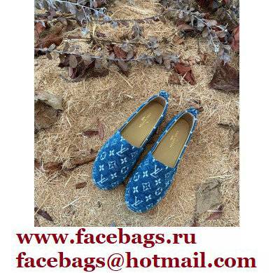 Louis Vuitton Starboard Flat Espadrilles Wool Blue 2022 - Click Image to Close