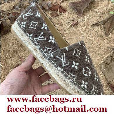 Louis Vuitton Starboard Flat Espadrilles Wool Coffee 2022 - Click Image to Close