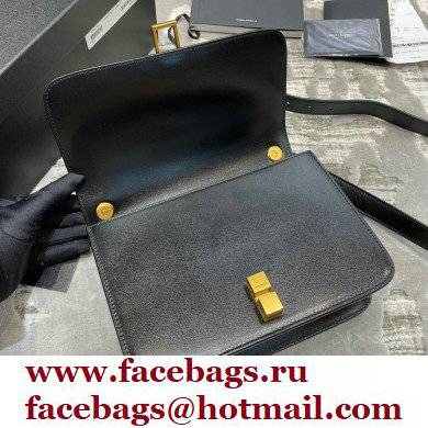 Saint Laurent Carre Satchel Bag In Smooth Leather 585060 Black