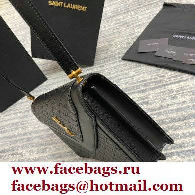 Saint Laurent Gaby Satchel Bag in Vintage Lambskin 668863 Black - Click Image to Close