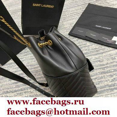 Saint Laurent Joe Backpack Bag in Leather 672609 Black - Click Image to Close