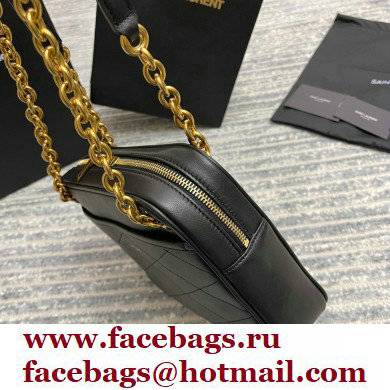 Saint Laurent Le Maillon Small Chain Bag in Quilted Lambskin 669308 Black - Click Image to Close