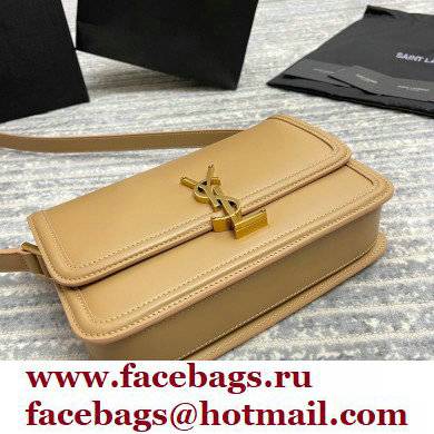 Saint Laurent Solferino Medium Satchel Bag In Box Leather 634305 Apricot - Click Image to Close