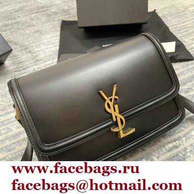 Saint Laurent Solferino Medium Satchel Bag In Box Leather 634305 Black - Click Image to Close