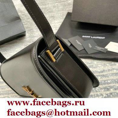 Saint Laurent Solferino Medium Satchel Bag In Box Leather 634305 Black