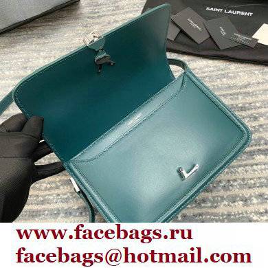 Saint Laurent Solferino Medium Satchel Bag In Box Leather 634305 Green - Click Image to Close