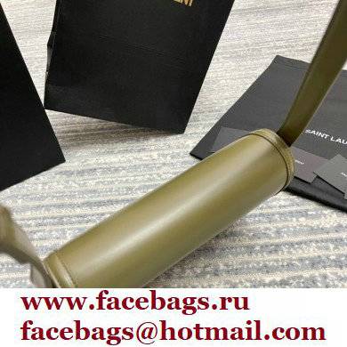 Saint Laurent Solferino Medium Satchel Bag In Box Leather 634305 Olive Green - Click Image to Close