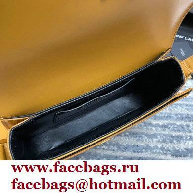 Saint Laurent Solferino Medium Satchel Bag In Box Leather 634305 Yellow 01